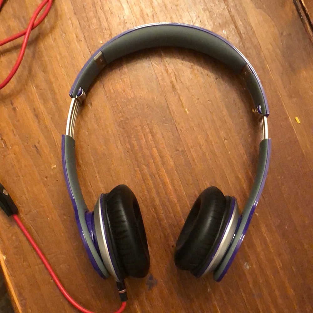 Purple Beats By Dr Dre Solo HD wired headphones